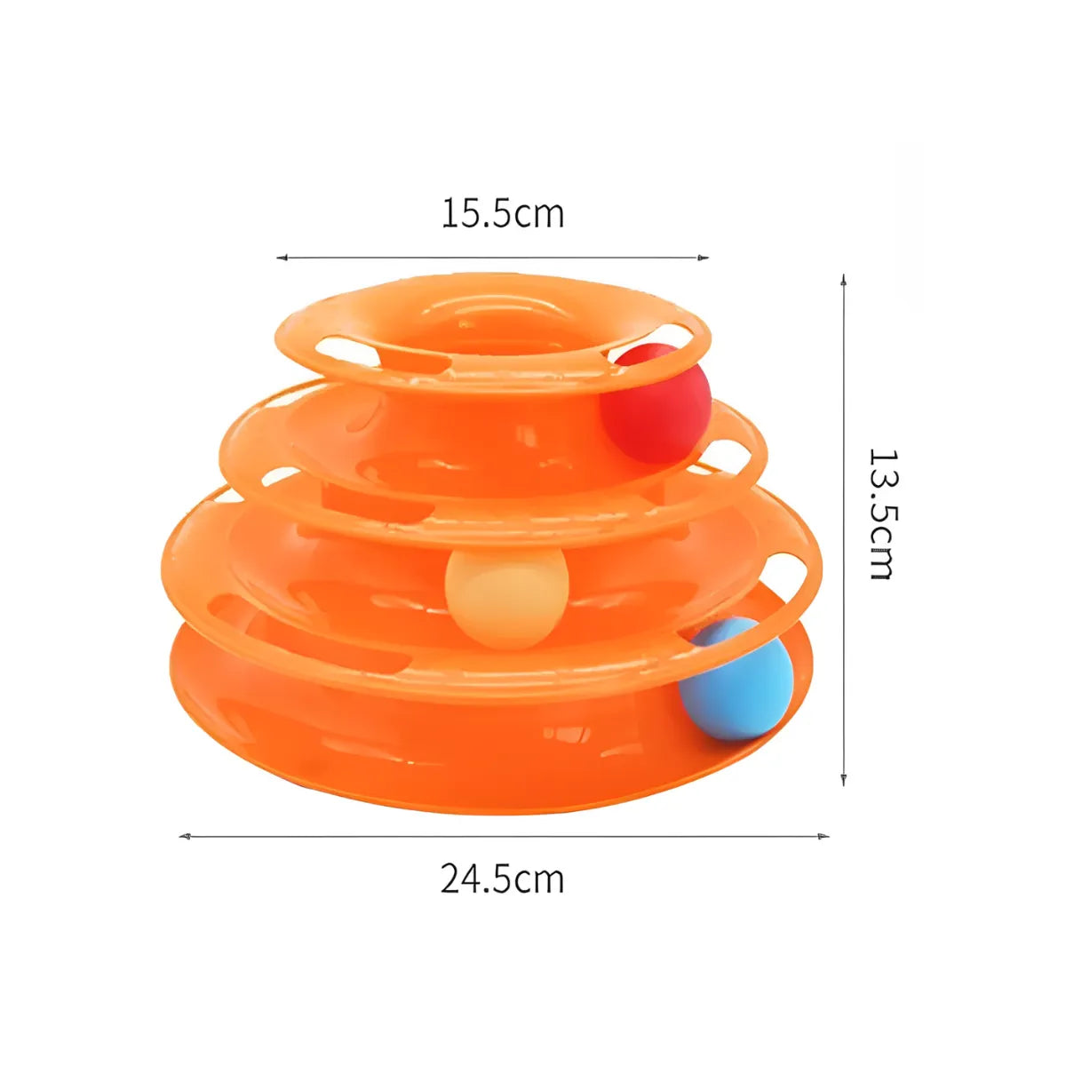 Bola Giratória para Gatos Interativo 3 Camadas Gatz