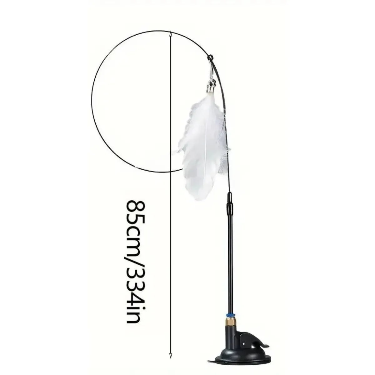 Brinquedo para Gatos Varinha de Pena com Sucção Gatz