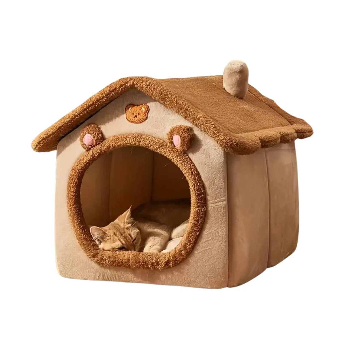 Cama Casa para Gatos Dobrável Removível Gatz