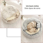 Cama Redonda Ninho para Gatos com Cobertura Gatz