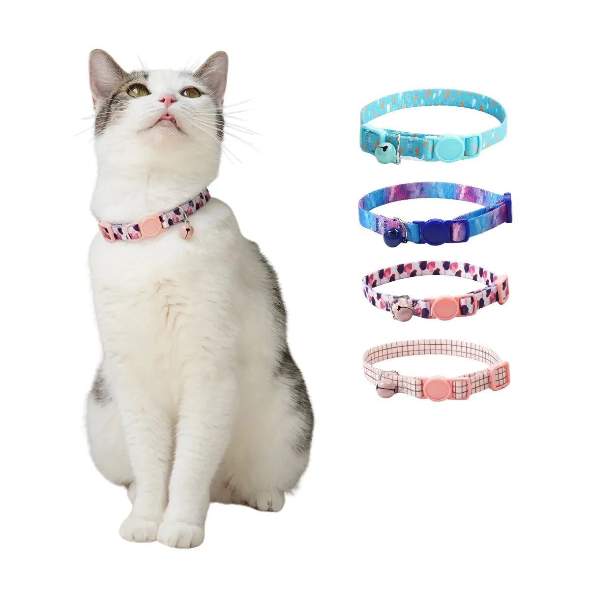 Coleira para Gatos Confortável com Encaixe e Sino Gatz