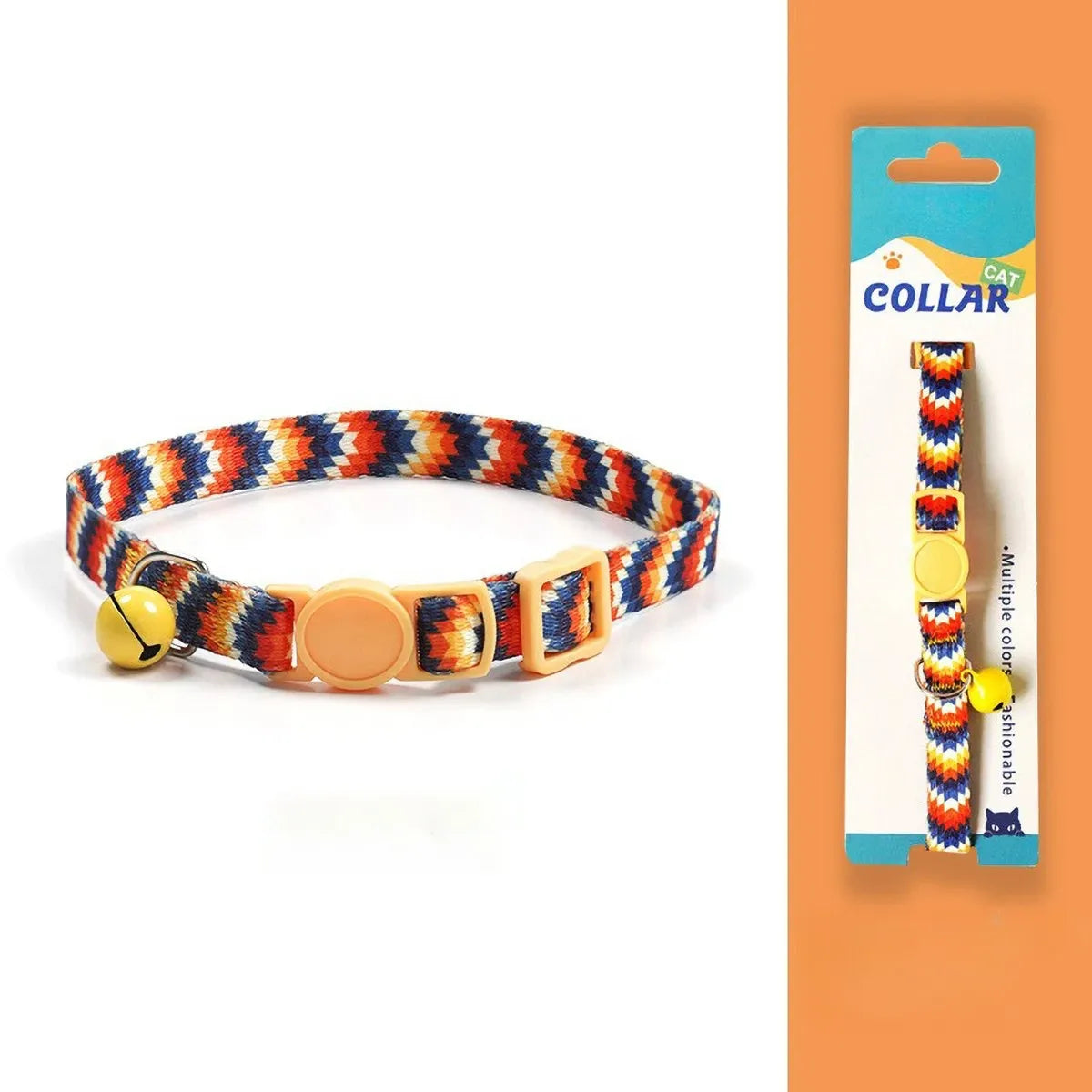 Coleira para Gatos Confortável com Encaixe e Sino Gatz