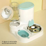 Comedouro para Gatos Automático com Dispenser de Água Gatz