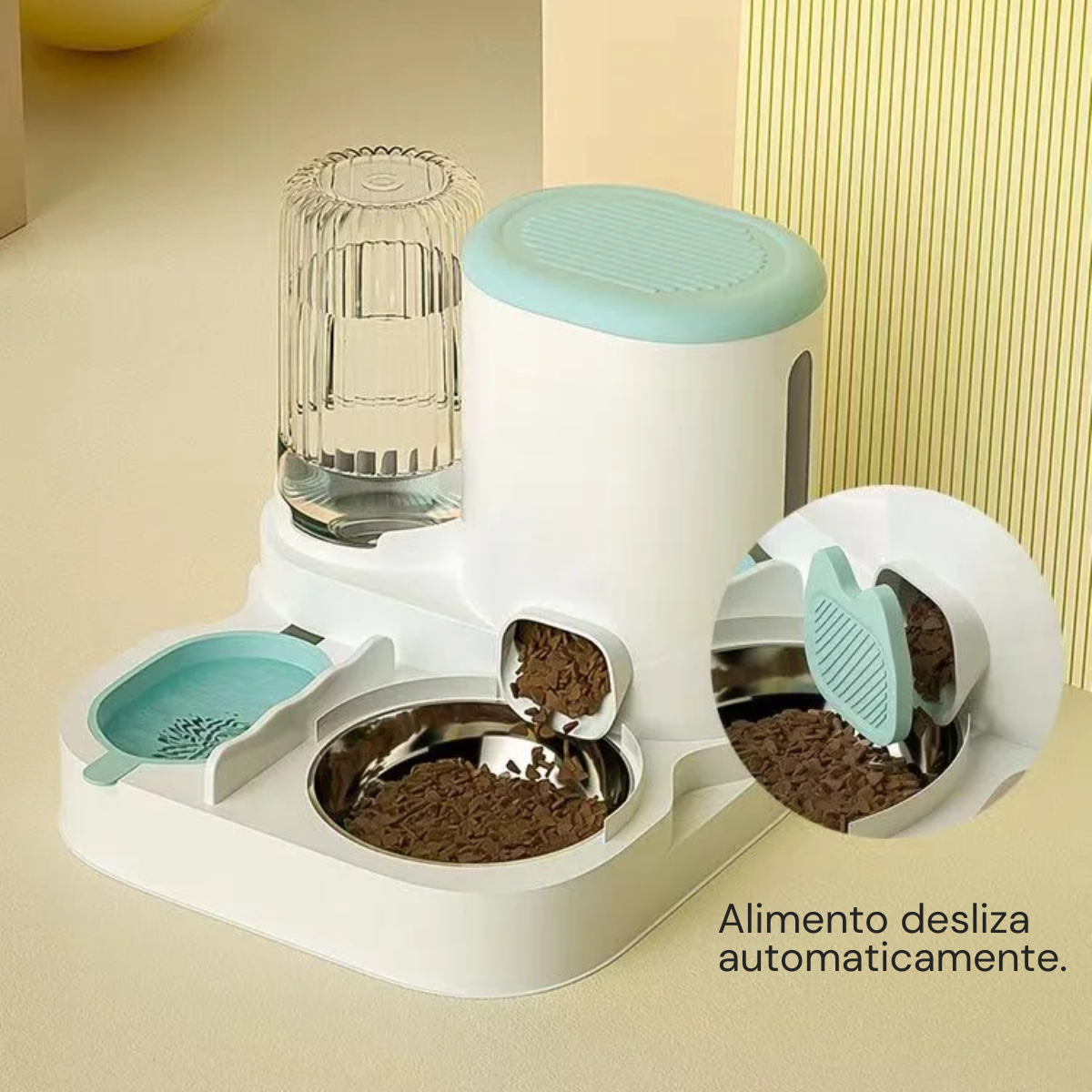 Comedouro para Gatos Automático com Dispenser de Água Gatz