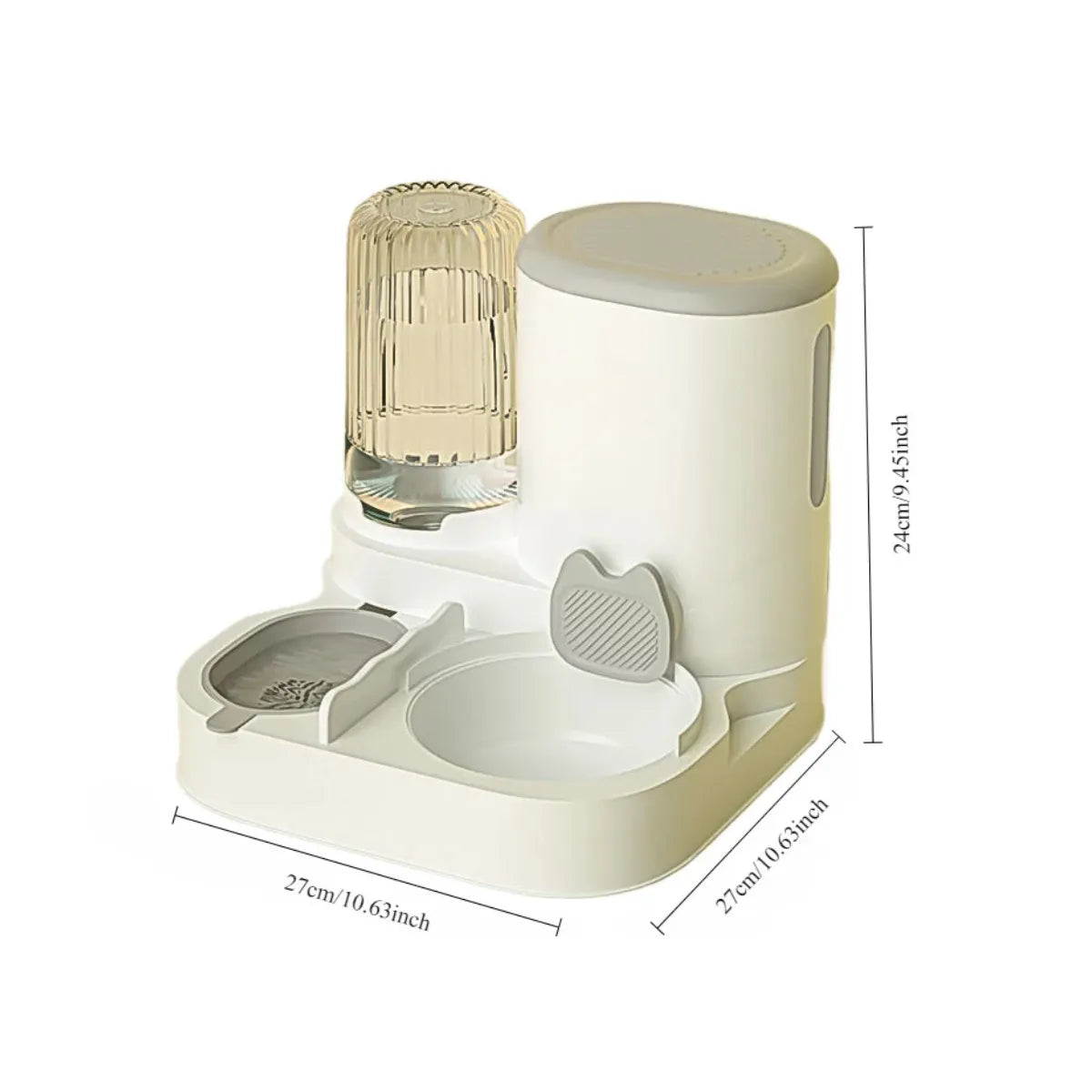 Comedouro para Gatos Automático com Dispenser de Água Gatz