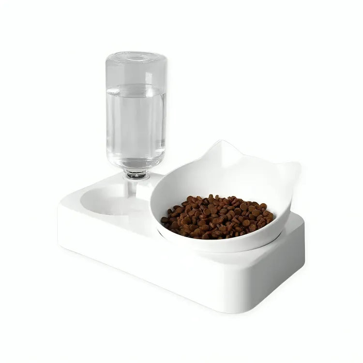 Comedouro para Gatos Duplo Ergonômico com Refil Gatz