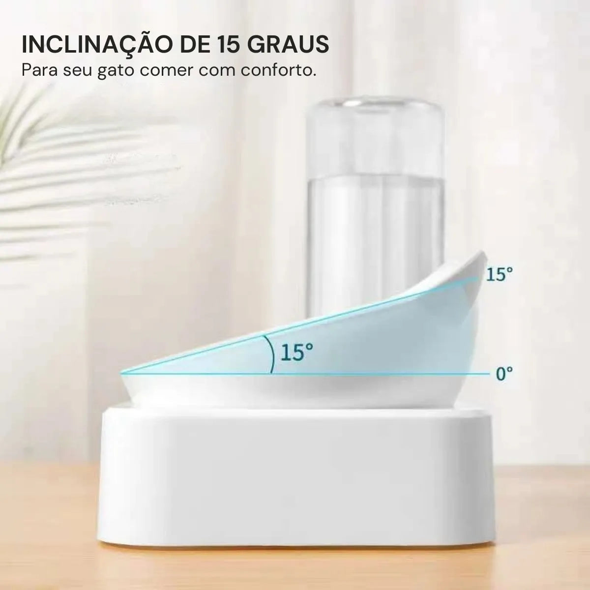 Comedouro para Gatos Duplo Ergonômico com Refil Gatz