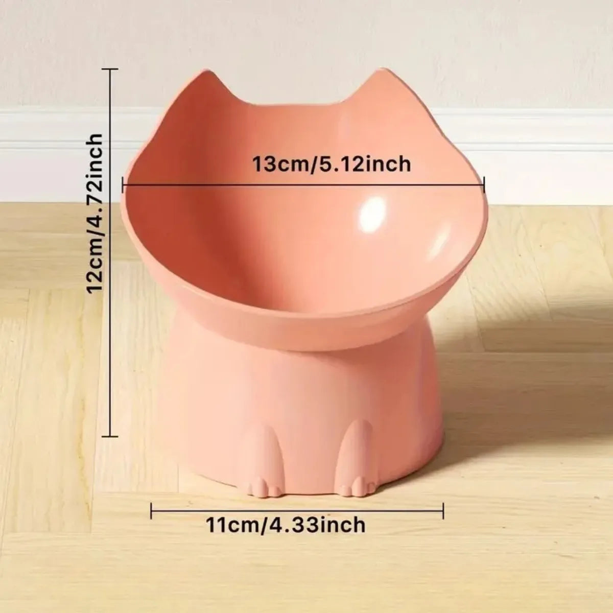 Comedouro para Gatos Elevado Ergonômico Redondo Gatz