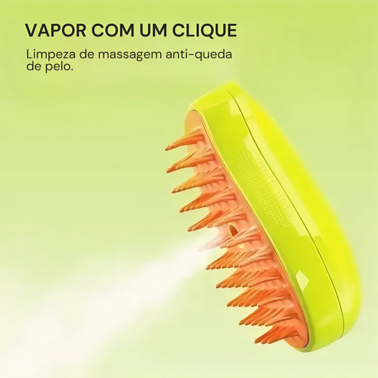 Escova de Vapor para Gatos Elétrica 3 em 1 Gatz