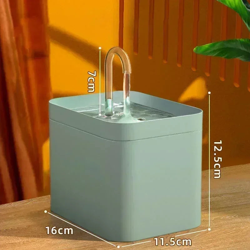 Fonte de Água para Gatos 1,5L Automático USB Silencioso Gatz