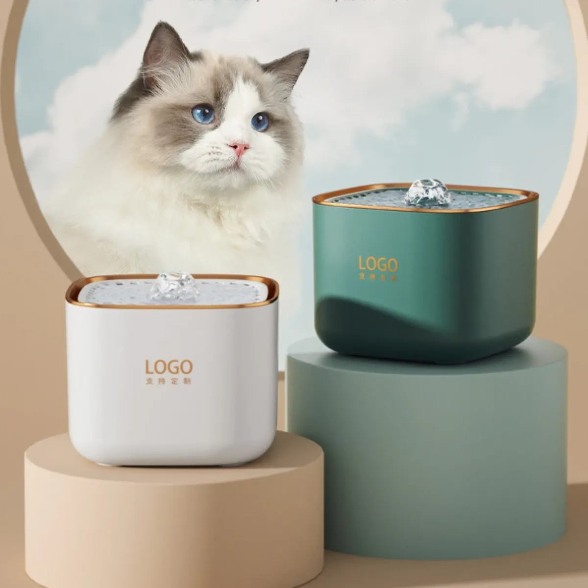 Fonte de Água para Gatos 3L Automático Bica Central Gatz