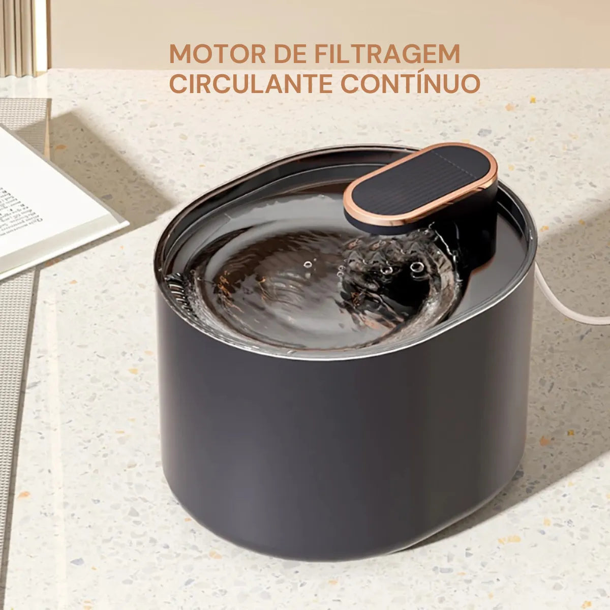 Fonte de Água para Gatos 3L Automático com Luz LED Gatz