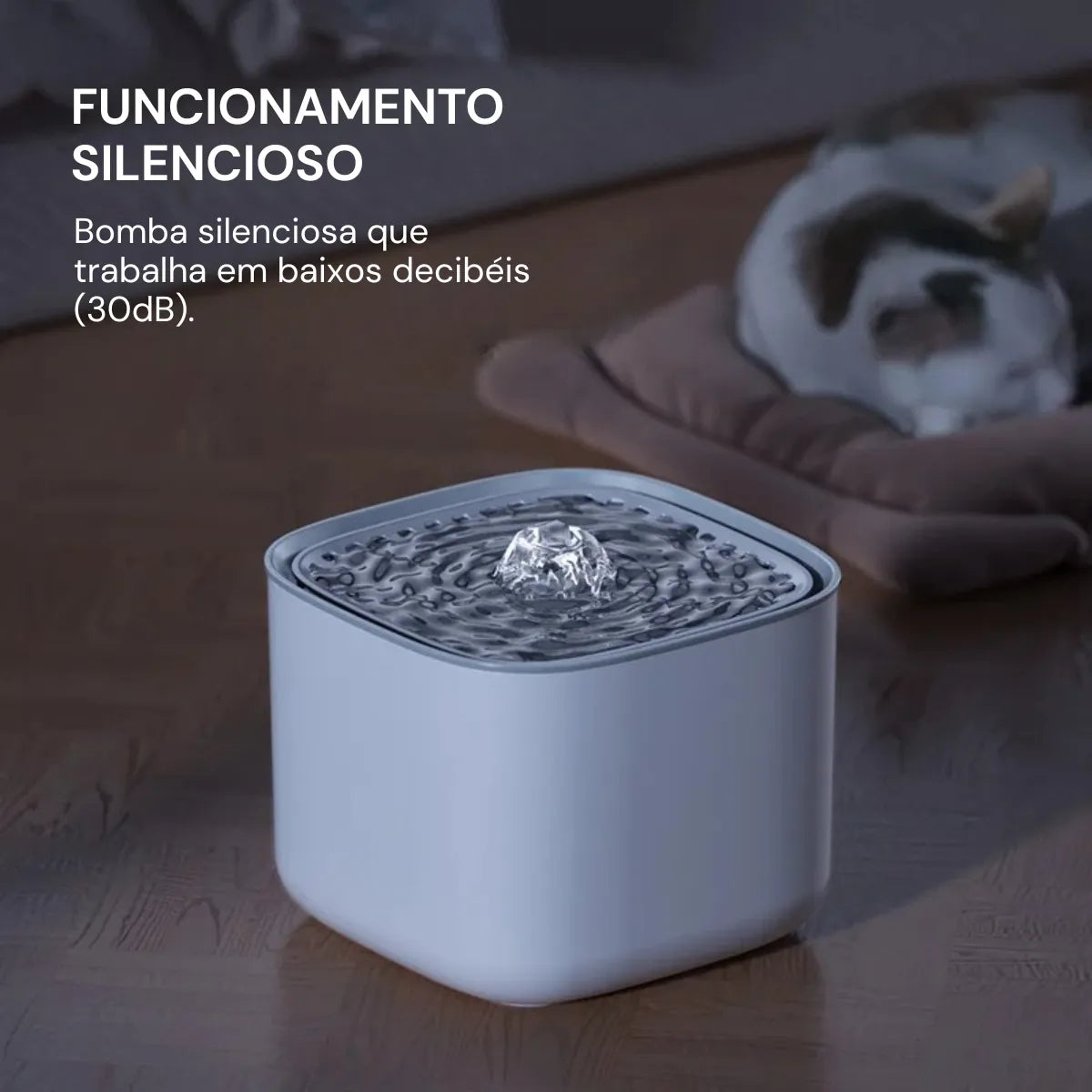 Fonte de Água para Gatos 3L Bica Centro Indução Automática Gatz