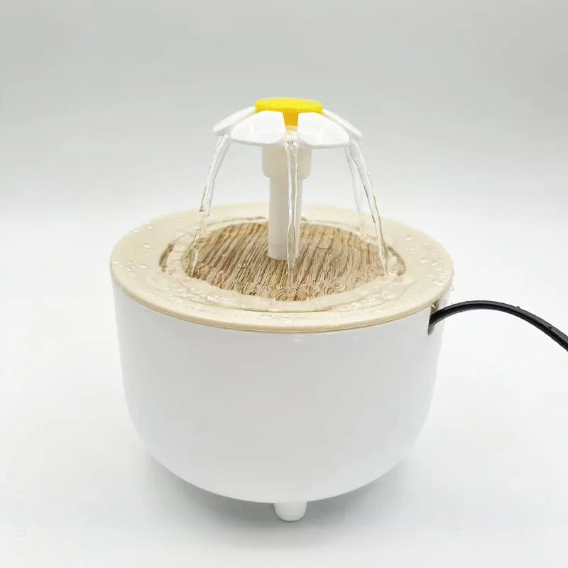 Fonte de Água para Gatos Flor Múltiplas Saídas Elétrico Gatz