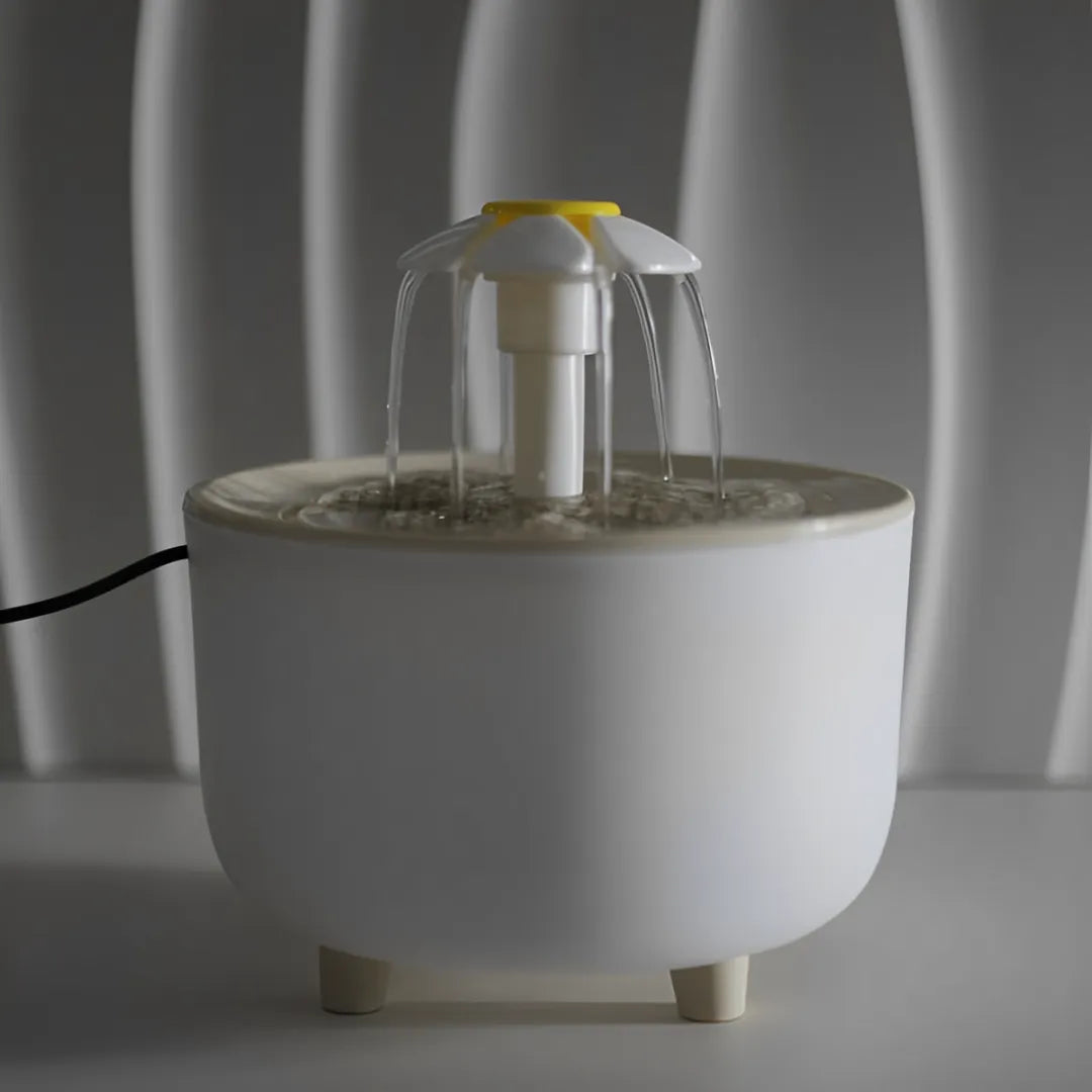 Fonte de Água para Gatos Flor Múltiplas Saídas Elétrico Gatz