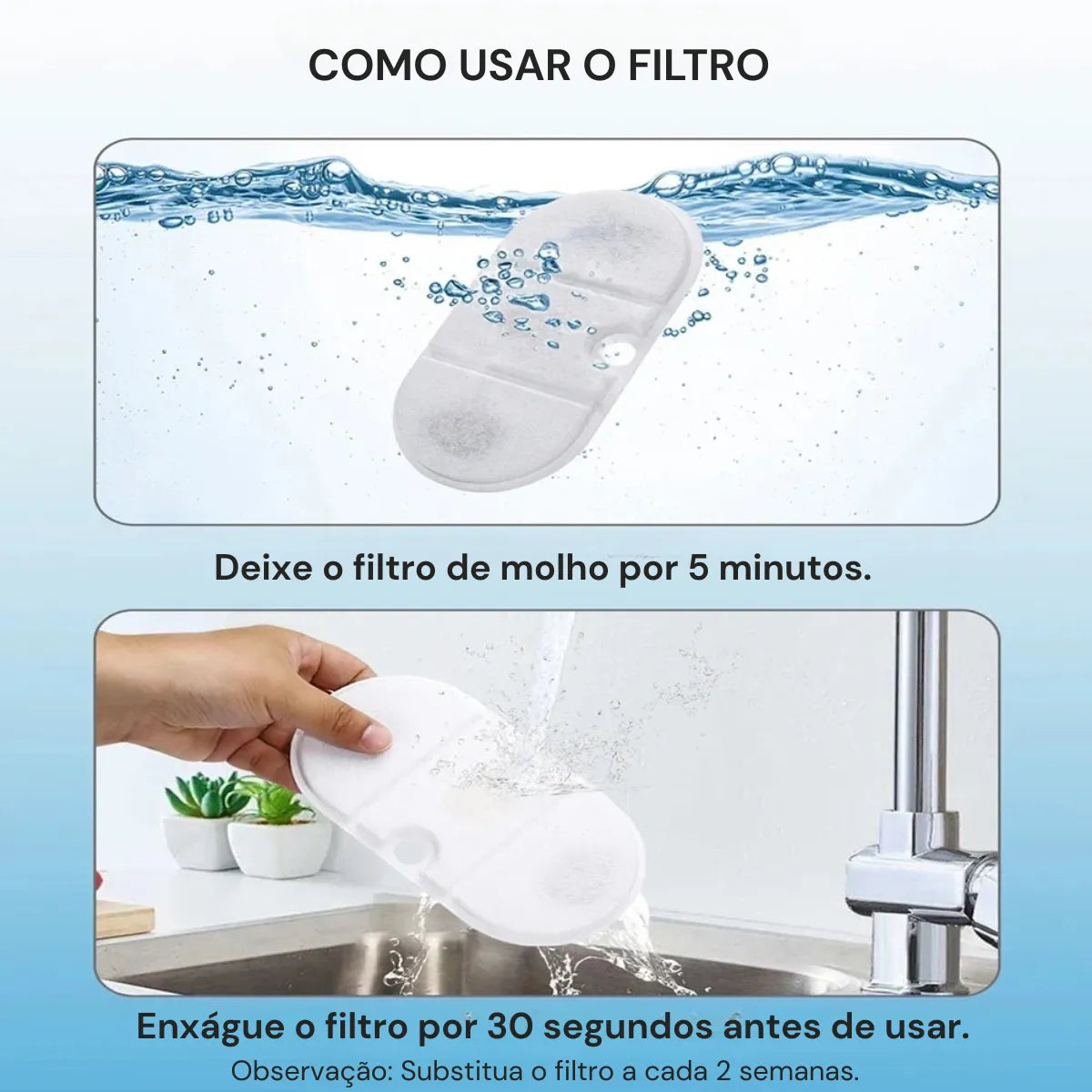 Fonte de Água para Gatos Transparente 2 Modos de Fluxo Gatz