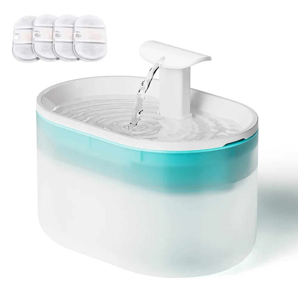 Fonte de Água para Gatos Transparente 2 Modos de Fluxo Gatz