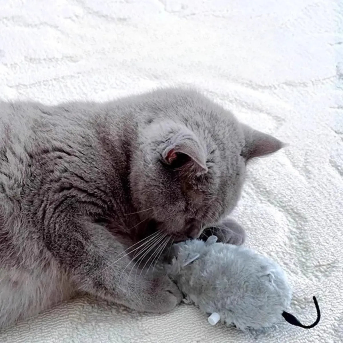 Rato de Pelúcia para Gatos Acionamento Manual Gatz