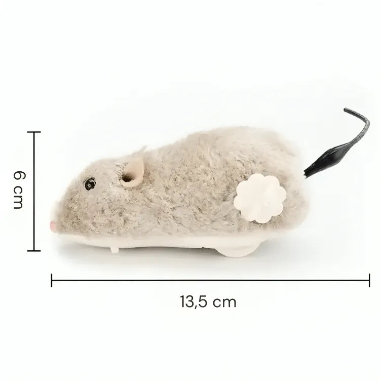 Rato de Pelúcia para Gatos Acionamento Manual Gatz
