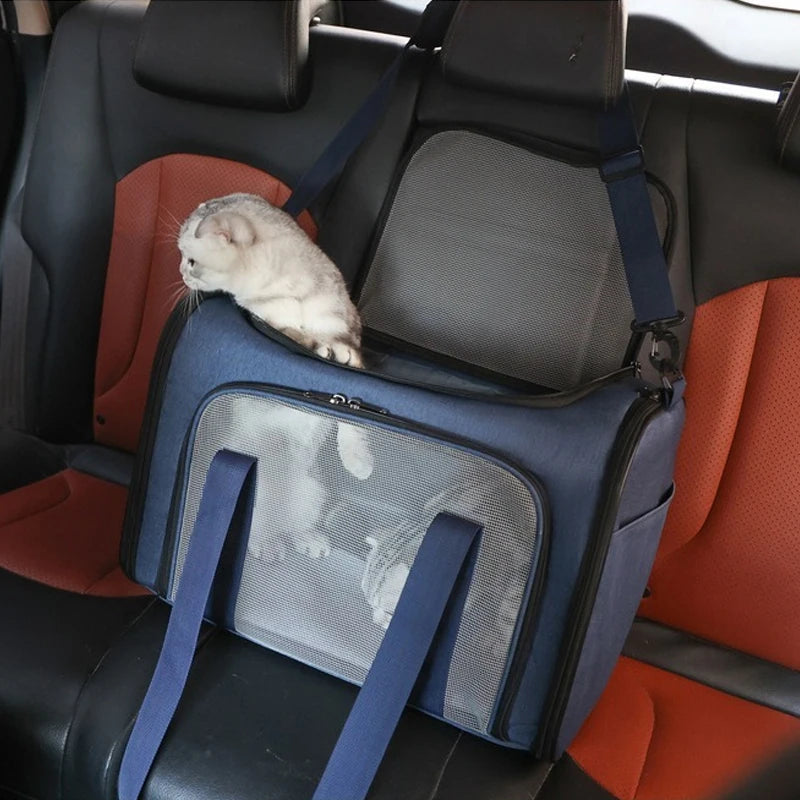 Mochila de Transporte para Gatos Portátil Respirável Gatz