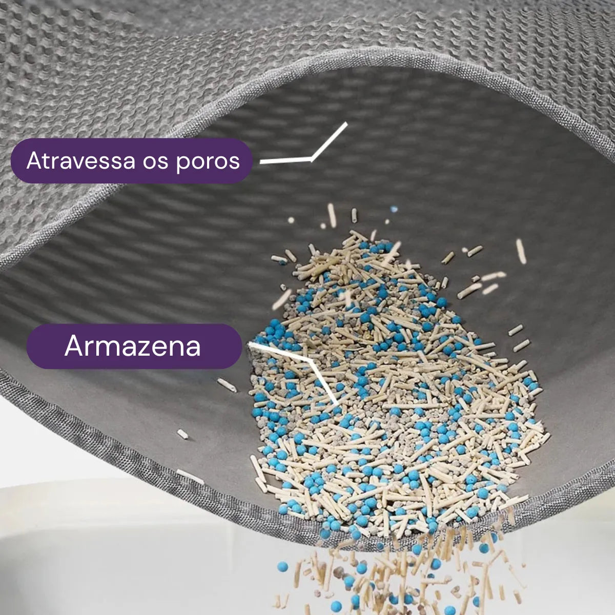 Tapete Higiênico para Gatos Camada Dupla Gatz