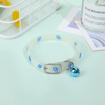 Coleira para Gatos Luminosa de Silicone com Sino Gatz