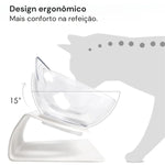 Comedouro para Gatos Duplo Elevado Ergonômico Gatz