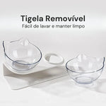 Comedouro para Gatos Duplo Elevado Ergonômico Gatz