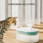Fonte de Água para Gatos Transparente 2 Modos de Fluxo Gatz