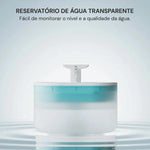 Fonte de Água para Gatos Transparente 2 Modos de Fluxo Gatz
